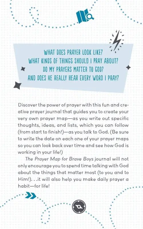The Prayer Map for Brave Boys Journal - Journals prayer journal description