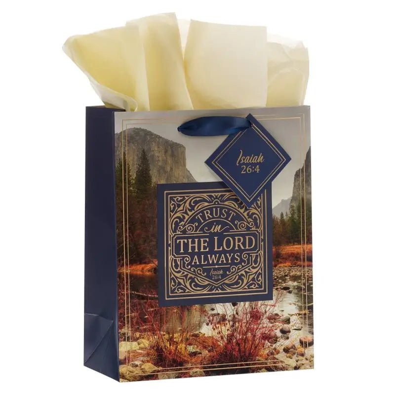 Trust in the LORD Always Medium Gift Bag - Isaiah 26:4 - Gift Bags