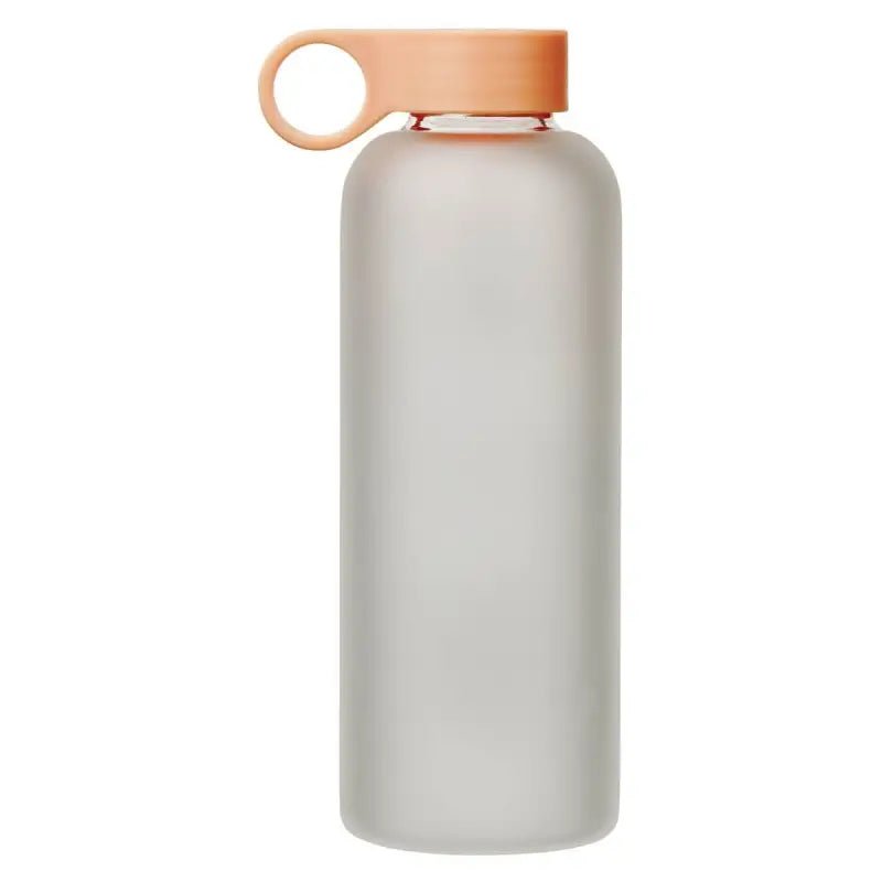 Walk by Faith Peach Floral Water Bottle - 2 Corinthians 5:7 - Water Bottles