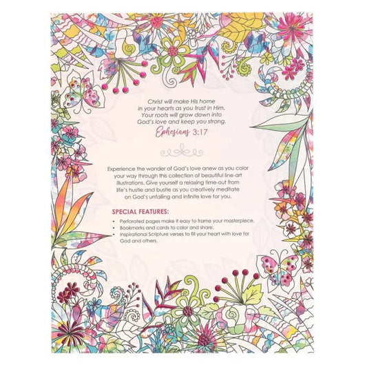 Where Love Blooms Coloring Book for Adults - Coloring Books book page