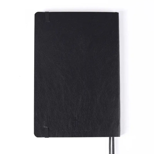 Wineskin Christian Journal – Black Soft Cover Notebook with Bible Inspiration from Matthew 9 - Journals
