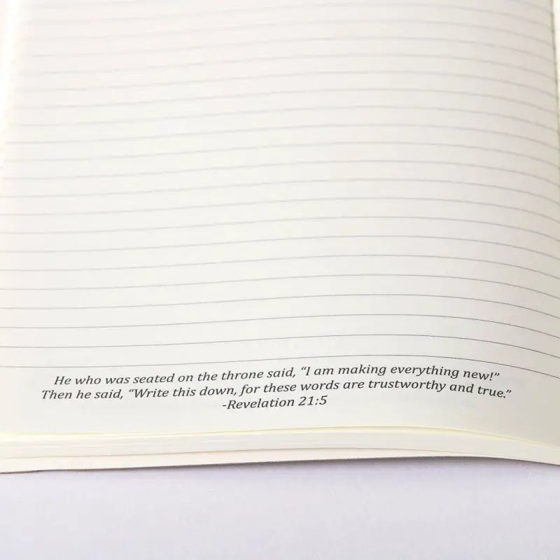 Wineskin Christian Journal - Tan Soft Cover Faith-Based Notebook Inspired by Matthew 9 - Journals