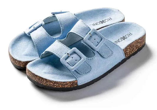 Women's Adjustable Double Buckle Flat Sandals