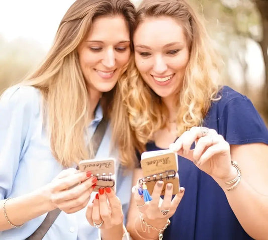 Worship Flip - Scripture Flips two women keychains