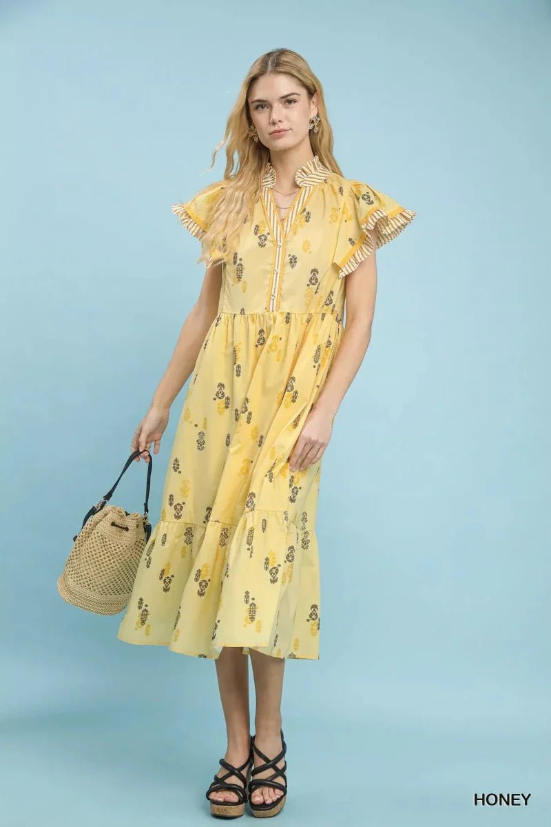 Women's Midi Dresses - Fruit Bearers