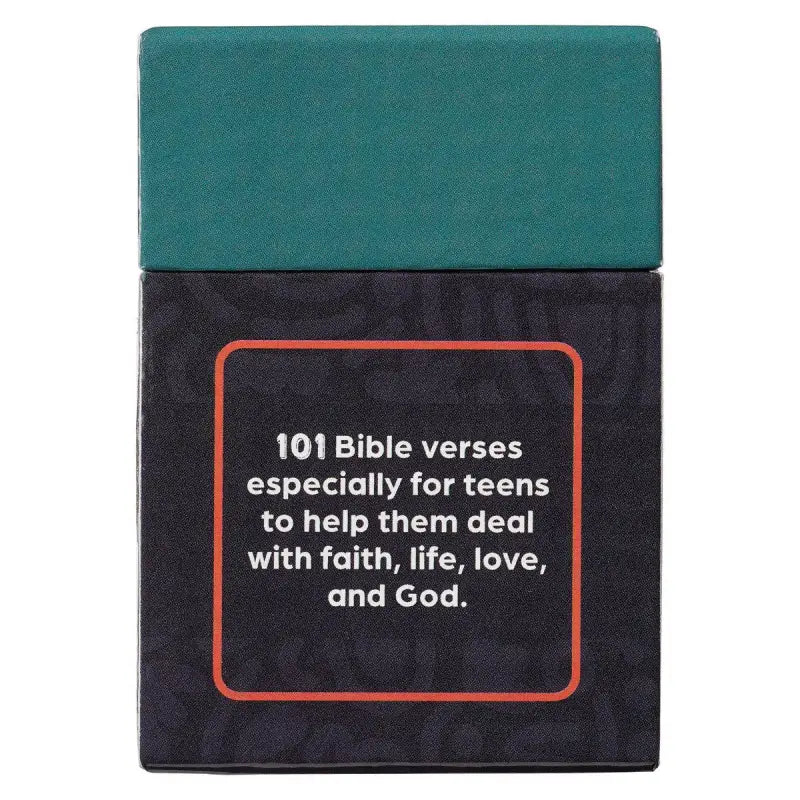 101 Favorite Bible Verses for Teens Teal and Blue Box of Blessings - Box of Blessings
