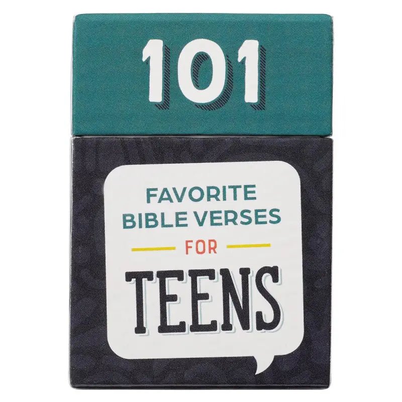 101 Favorite Bible Verses for Teens Teal and Blue Box of Blessings - Box of Blessings