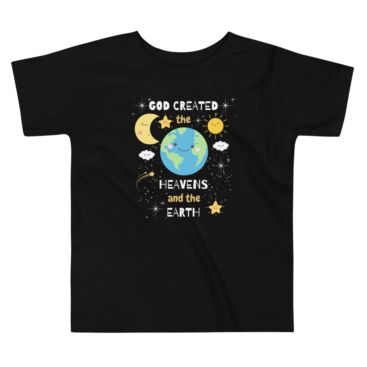 2FruitBearers God Created the Heavens and the Earth Kids T-Shirt | Kids Unisex T-Shirts | 5