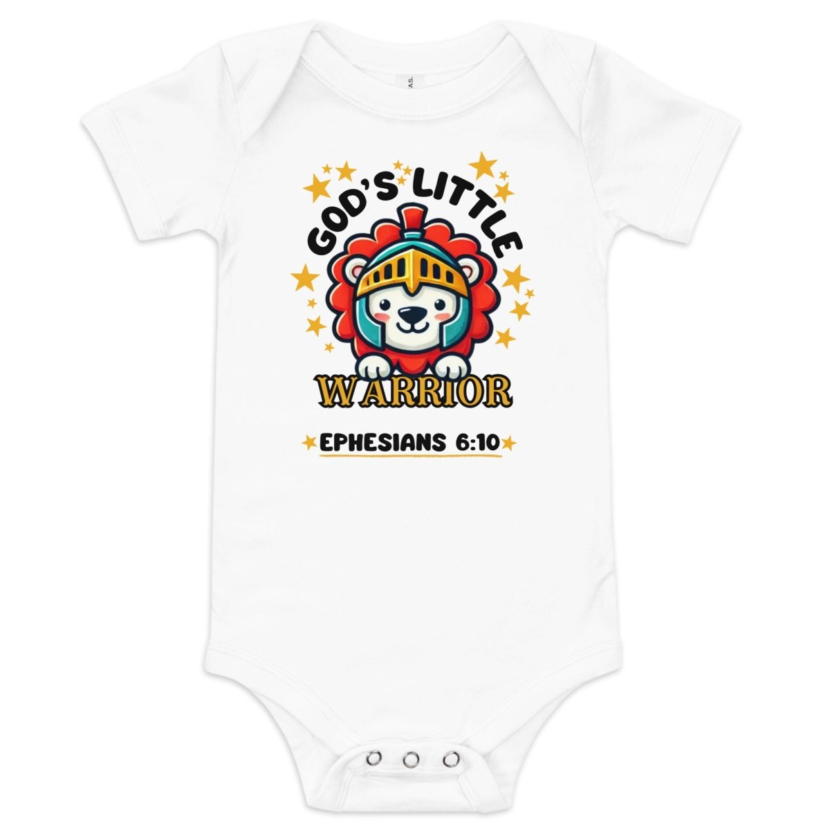 2FruitBearers God's Little Warrior Baby's Onesie | | 3