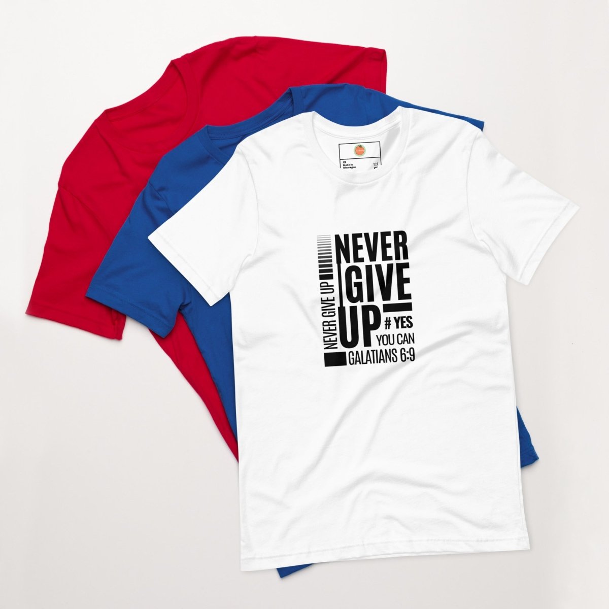 2FruitBearers Never Give Up T-Shirt | Unisex T-Shirts | 11