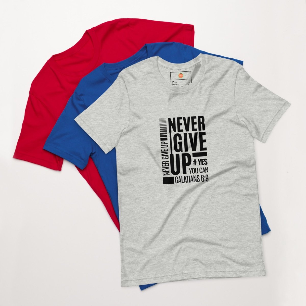 2FruitBearers Never Give Up T-Shirt | Unisex T-Shirts | 8