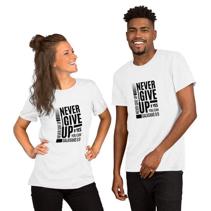 2FruitBearers Never Give Up T-Shirt | Unisex T-Shirts | 3