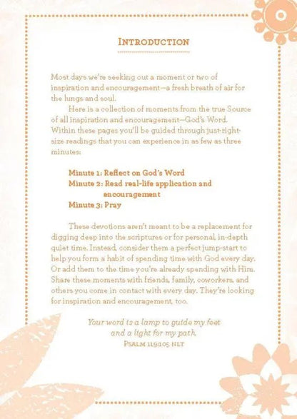 3 - Minute Devotions For Women - Devotionals