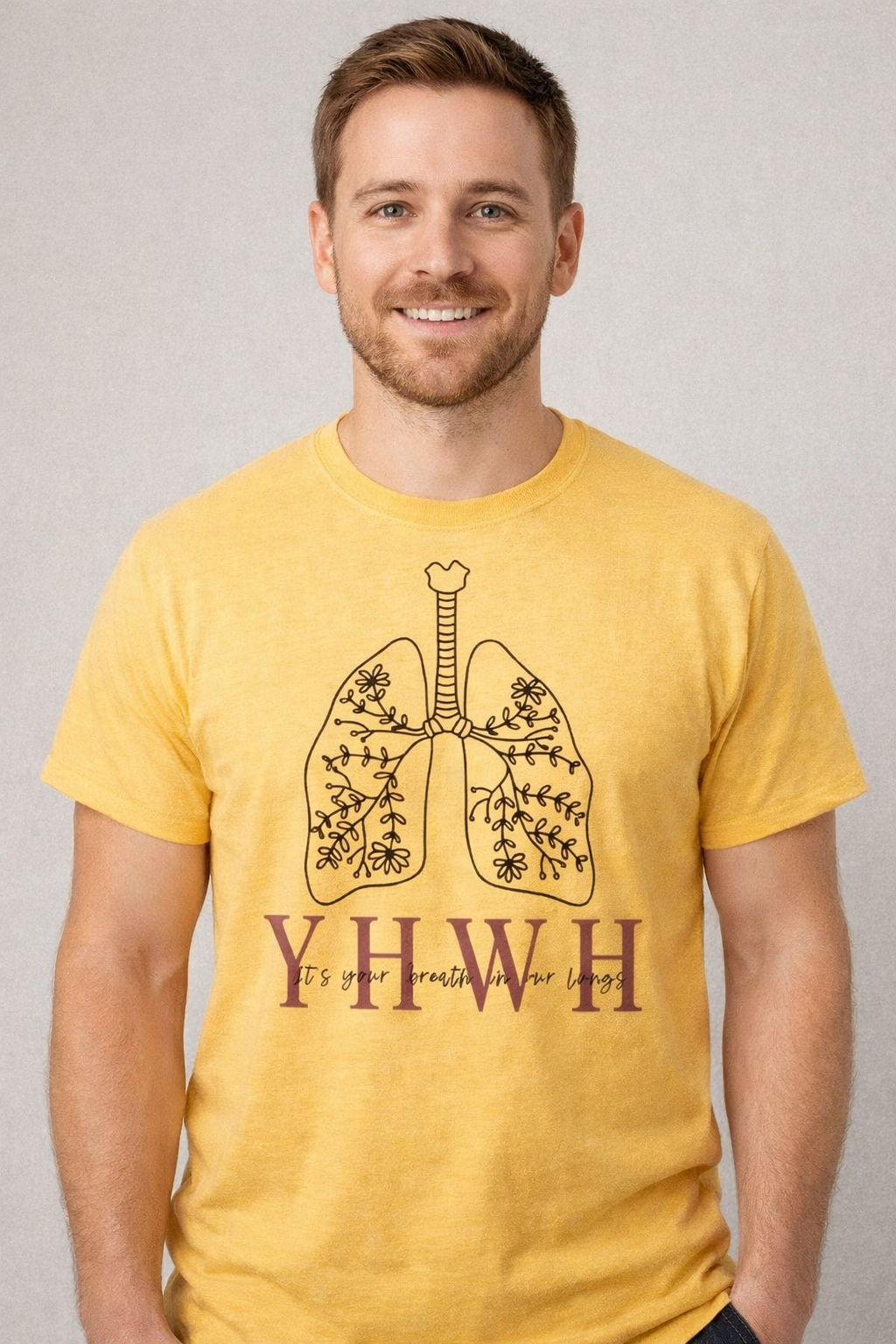 YHWH Christian Graphic Heavy Cotton Tee