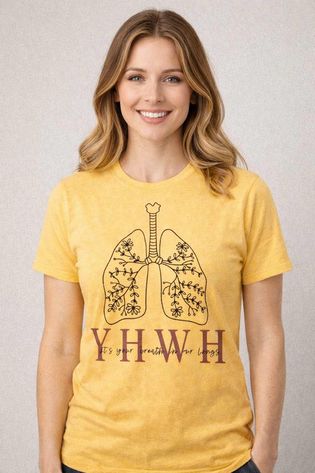 YHWH Christian Graphic Heavy Cotton Tee