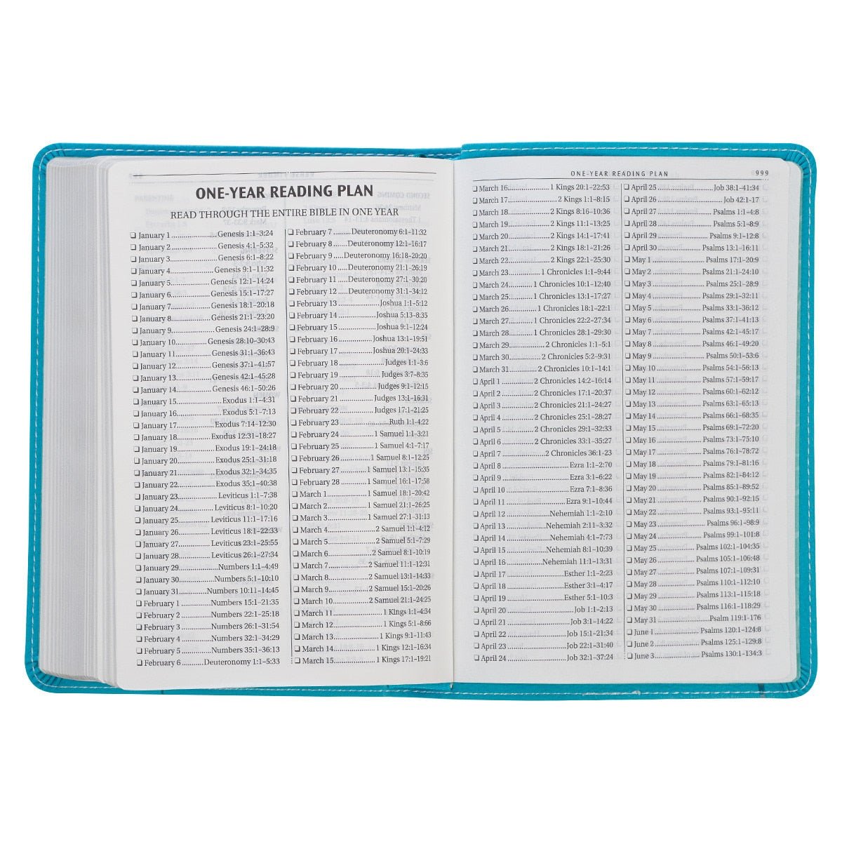 Turquoise Faux Leather Compact King James Version Bible | Bibles | 8