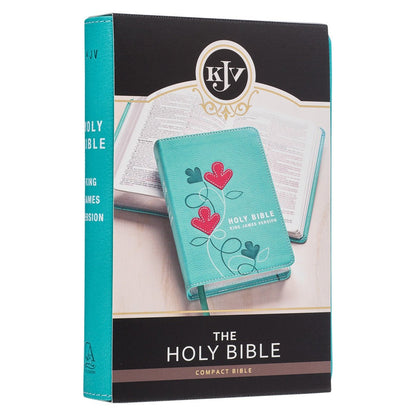 Turquoise Faux Leather Compact King James Version Bible | Bibles | 10