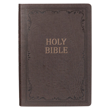 Dark Brown Faux Leather Super Giant Print King James Version Bible | Bibles | 2