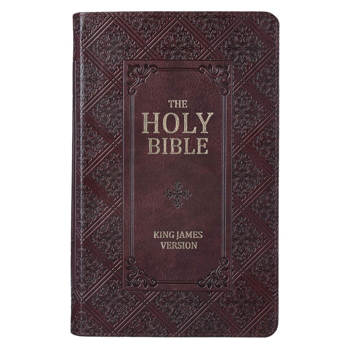Dark Brown Faux Leather Giant Print King James Version Bible with Thumb Index | Bibles | 2