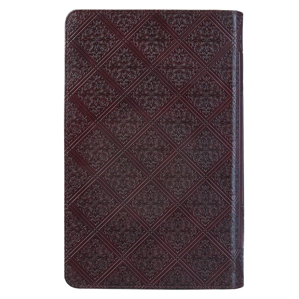 Dark Brown Faux Leather Giant Print King James Version Bible with Thumb Index | Bibles | 3