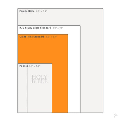 Dark Brown Faux Leather Giant Print King James Version Bible with Thumb Index | Bibles | 13