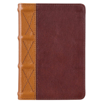 Saddle Tan and Butterscotch Large Print Compact King James Version Bible | Bibles | 3