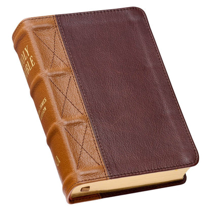 Saddle Tan and Butterscotch Large Print Compact King James Version Bible | Bibles | 2
