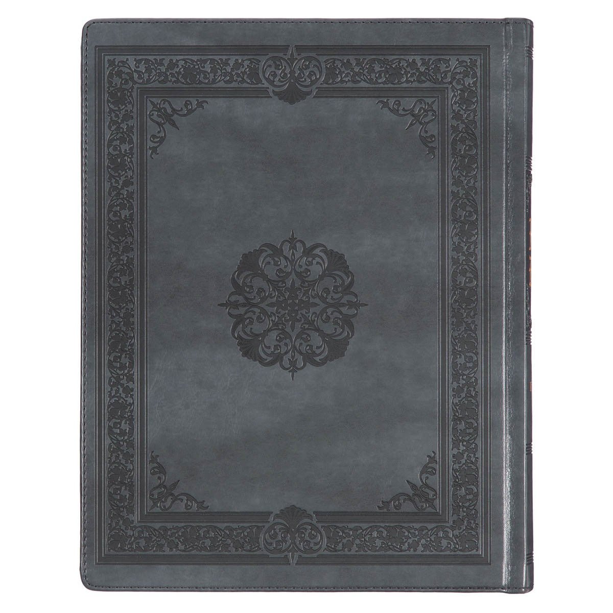 Iron Gray Faux Leather Large Print KJV Note - taking Bible – Hardcover Edition | Bibles | 3