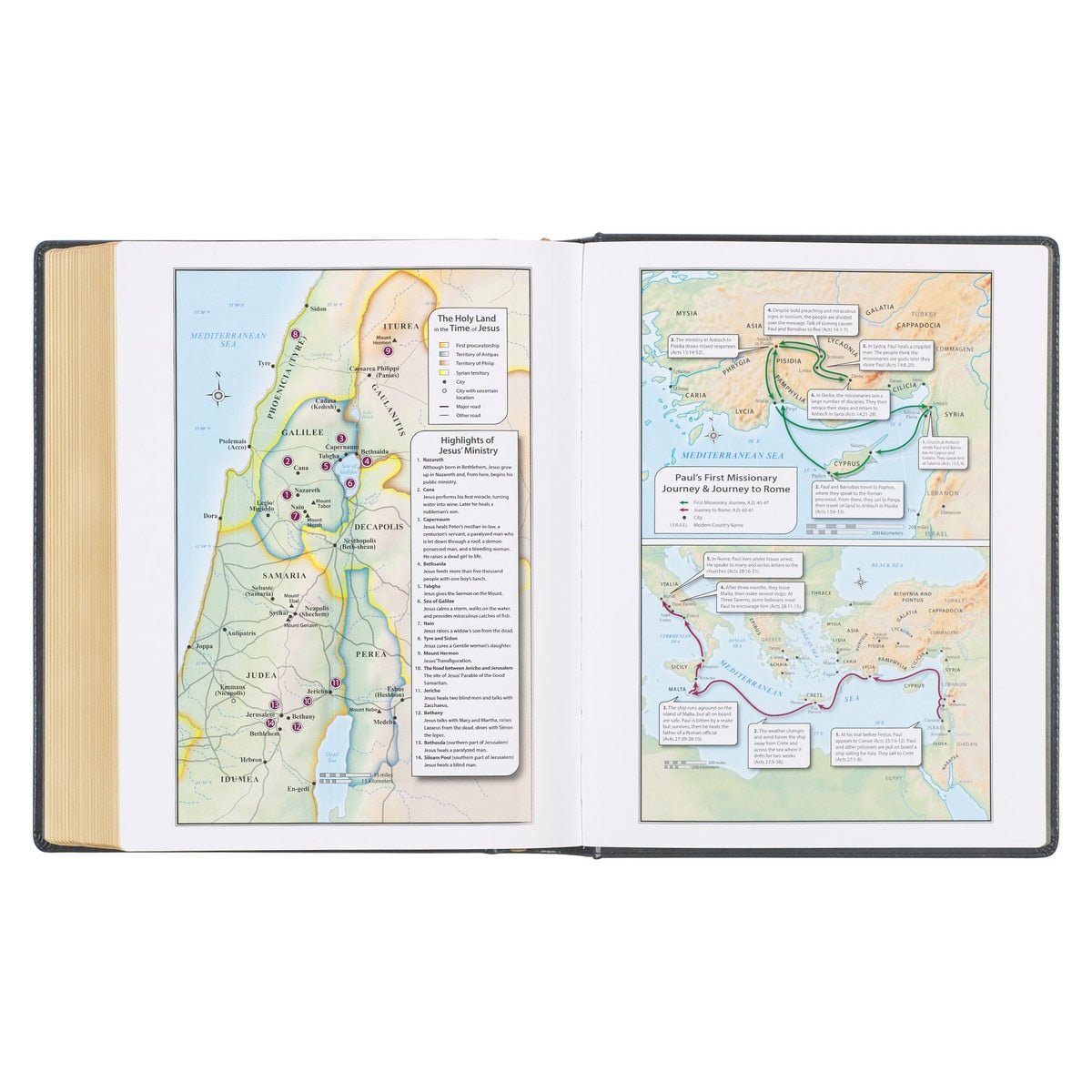 Iron Gray Faux Leather Large Print KJV Note - taking Bible – Hardcover Edition | Bibles | 6