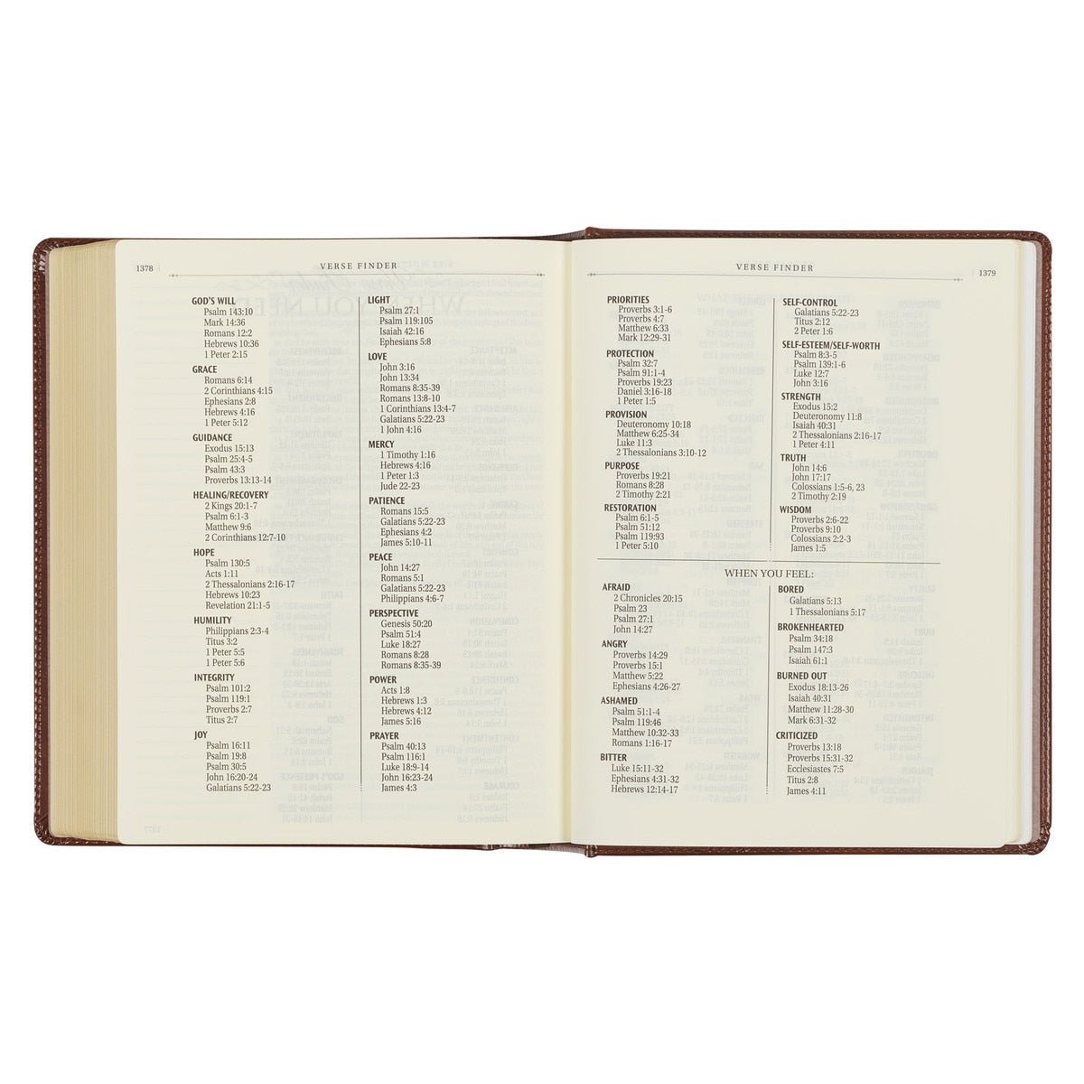 Saddle Tan Faux Leather Hardcover King James Version Note - taking Bible | Bibles | 8