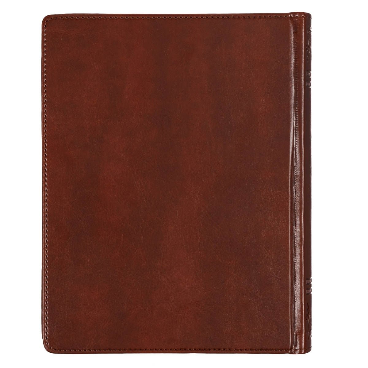 Saddle Tan Faux Leather Hardcover King James Version Note - taking Bible | Bibles | 3