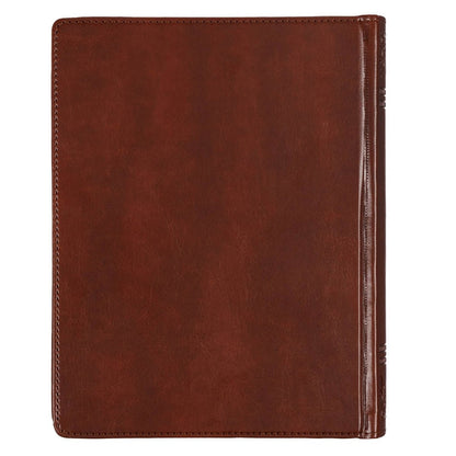 Saddle Tan Faux Leather Hardcover King James Version Note - taking Bible | Bibles | 3