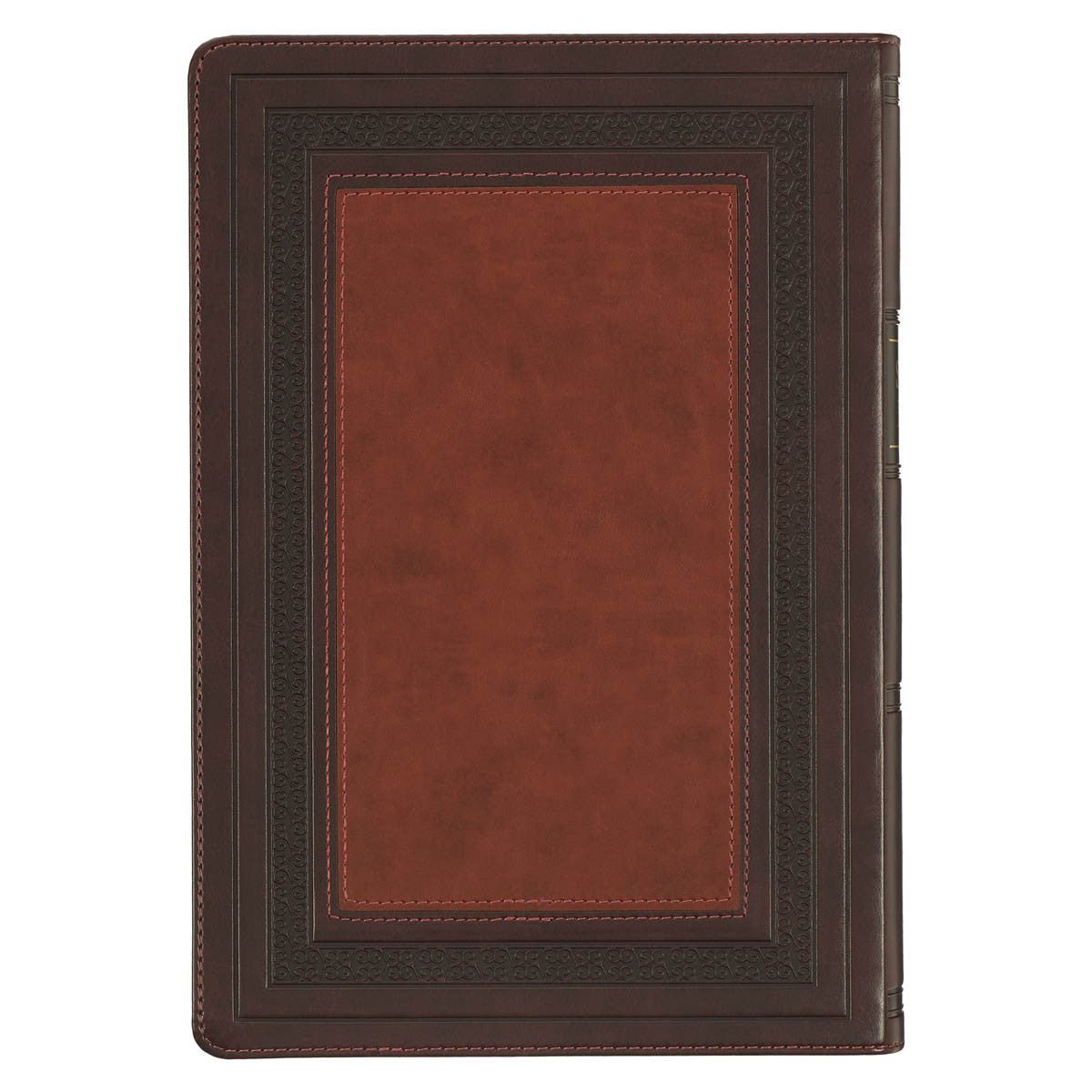 Large Print KJV Study Bible in Burgundy and Saddle Tan with Thumb Index | Bibles | 3