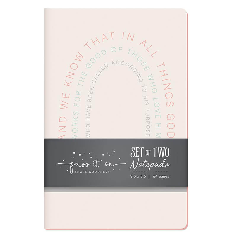 Be Strong and Courageous Notepad Set | Quality 3.5" x 5.5" Notebooks