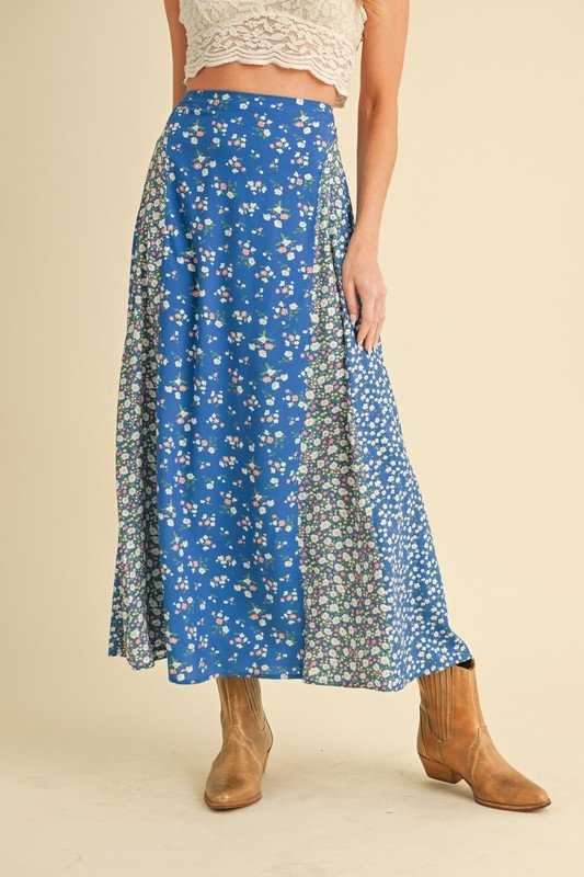 Aemi + Co Floral Elastic Waist Maxi Skirt | Skirts | 2