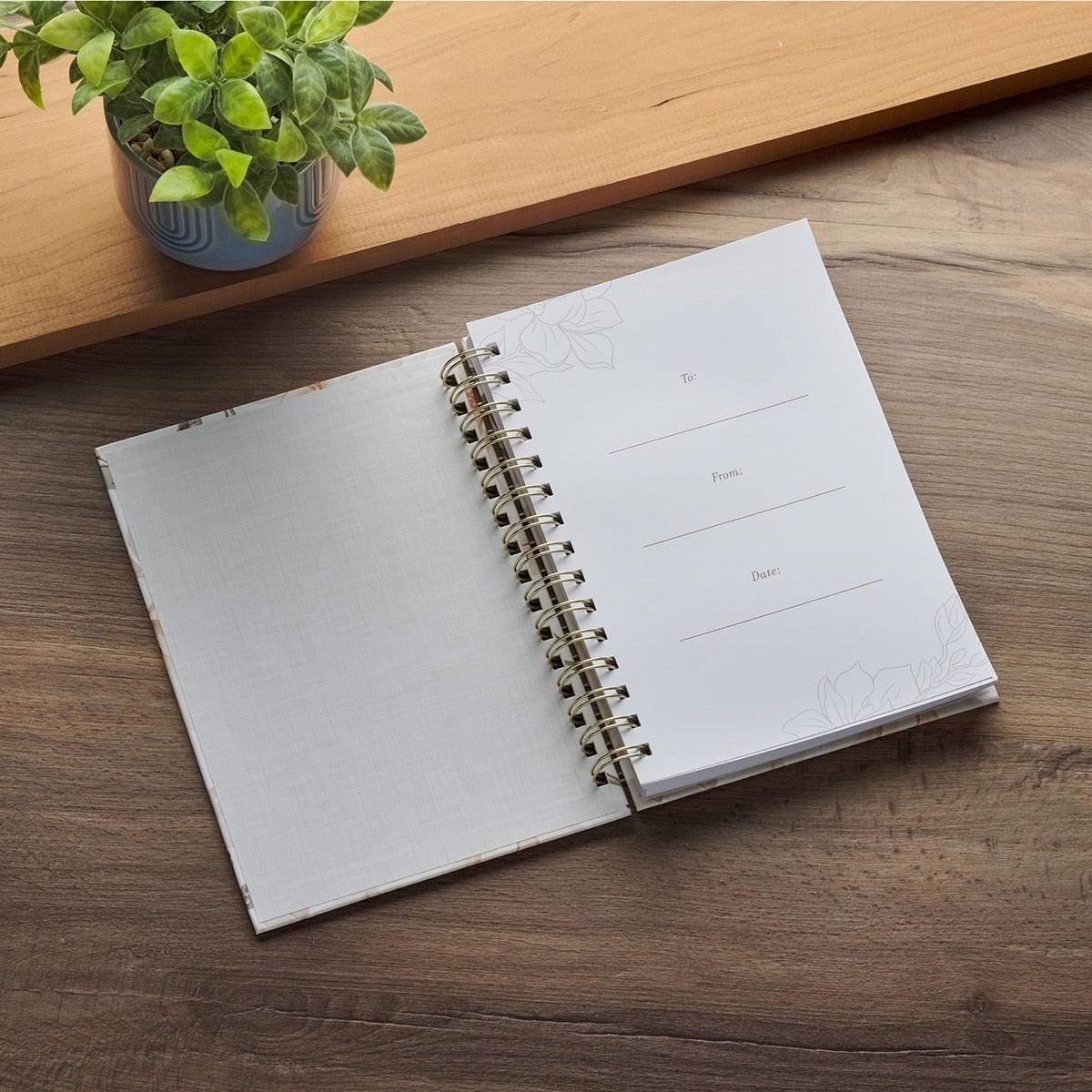 All Things for Good White Magnolia Spiral Journal | Journals | 3