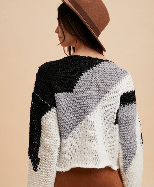 Annie Wear Color Block Drop Shoulder Sweater | Sweaters | 4