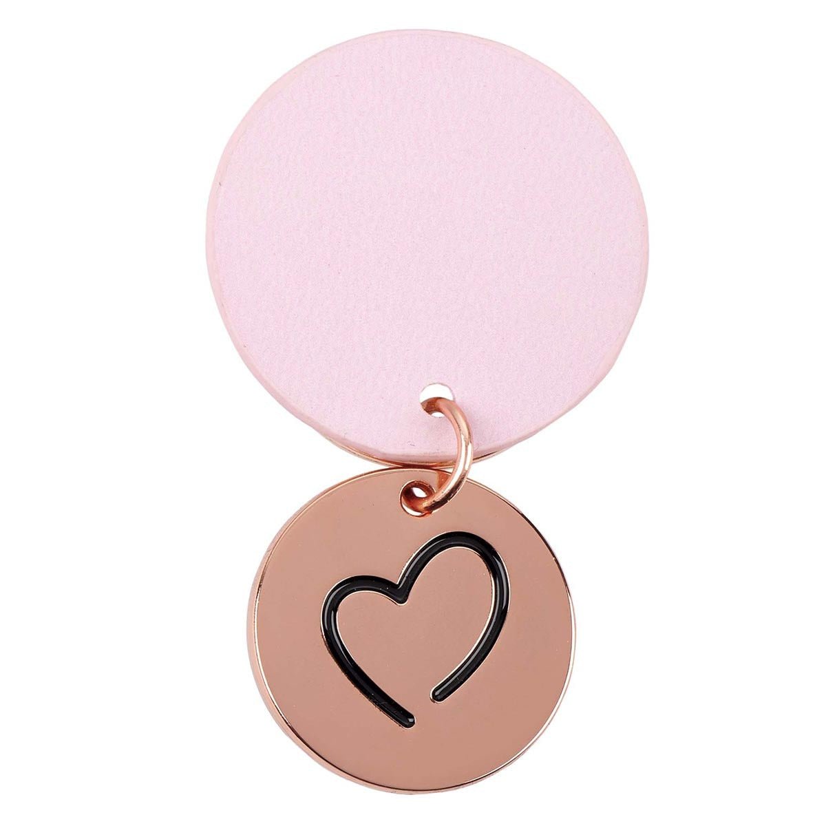 Be Grateful Rose Gold Key Ring with Soft Pink Disc | Keychains | 3