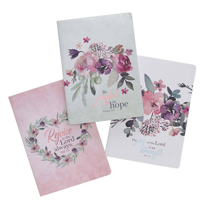 Be Joyful in Hope Large Notebook Set – Romans 12:12 | Notebooks | 4