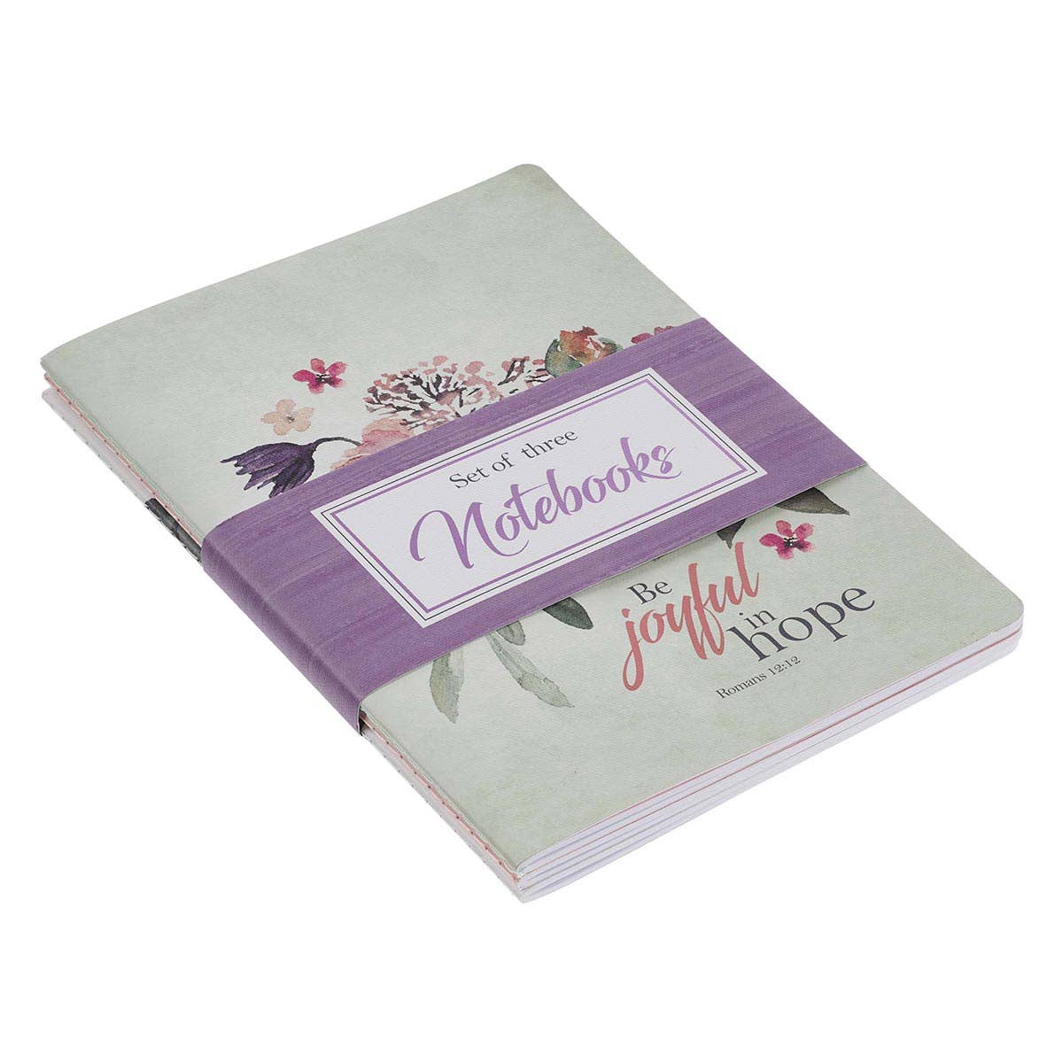 Be Joyful in Hope Large Notebook Set – Romans 12:12 | Notebooks | 3