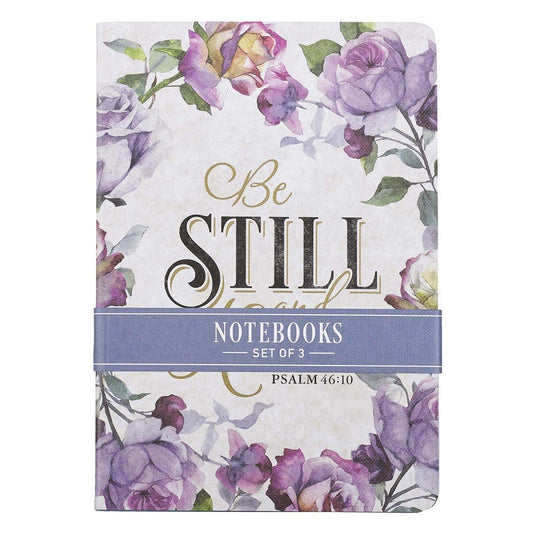 Be Still and Know Floral Notebook Set (3 - Pack) | Notebooks | 1
