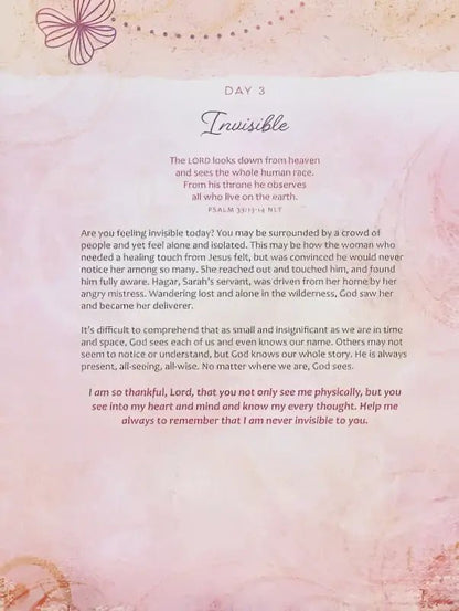 Be Still and Know Ziparound Faux Leather Devotional - Devotionals page devotional book