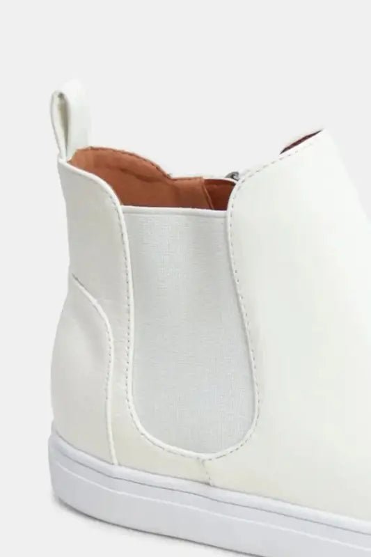 Beast Fashion Faux Suede Elastic Side Panel Sneakers - Shoes