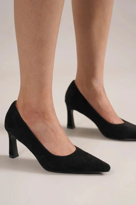 Beast Fashion Faux Suede Point Toe Pumps | | 2