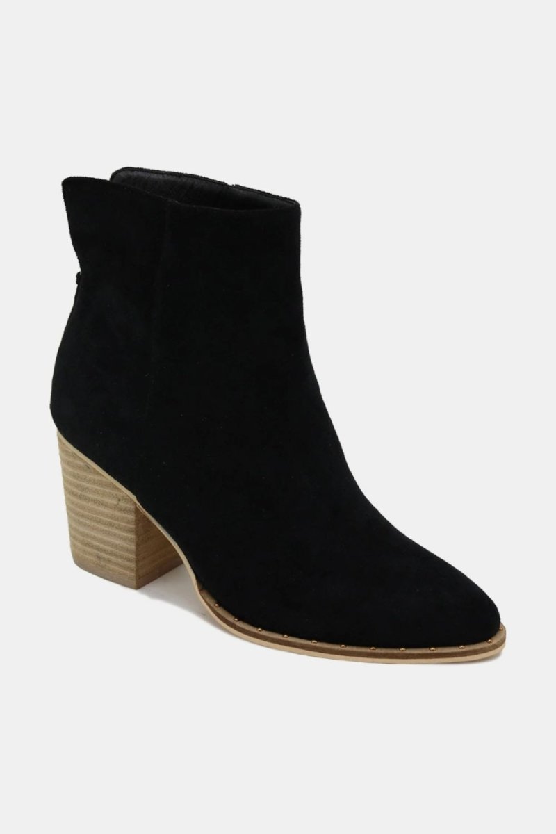 Beast Fashion Suede Point Toe Ankle Booties | Shoes | 2