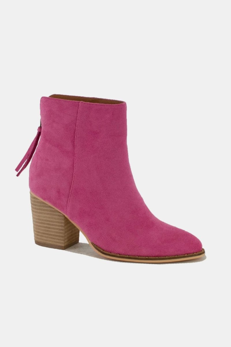 Beast Fashion Suede Point Toe Ankle Booties | Shoes | 2