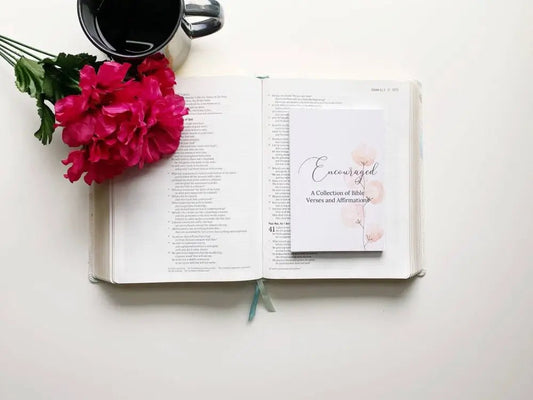 Bible Verse Card and Encouraging Affirmations - Prayer Cards
