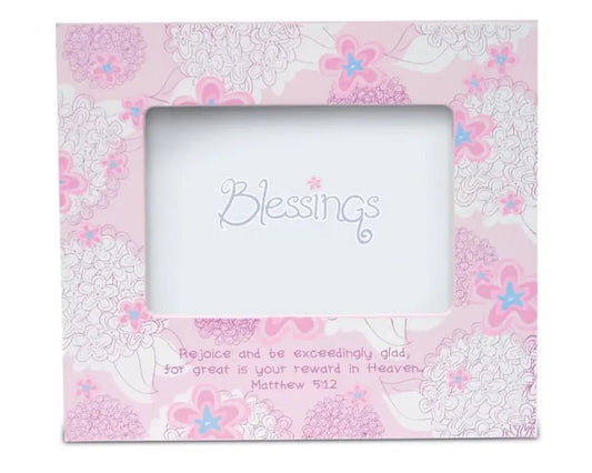 Blessings Pink Wooden Photo Frame - Picture Frames