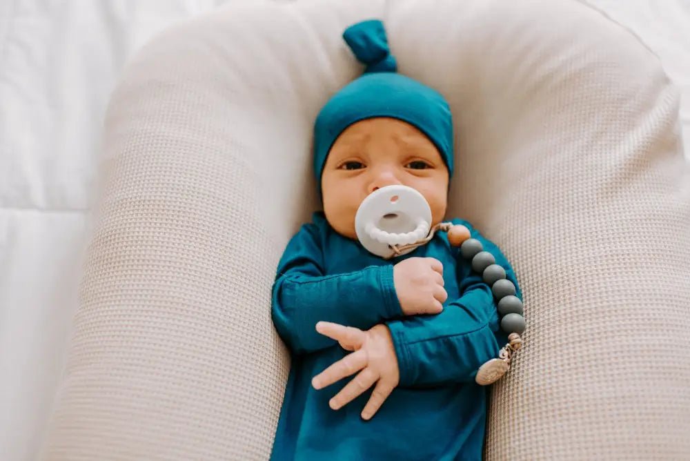 Blue Knotted Newborn Baby Hat by Three Little Tots - Baby Hats