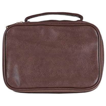 Brown Pebble Grain Organizer Bible Cover – “Saved By Grace” (Extra Large) | Bible Covers | 2